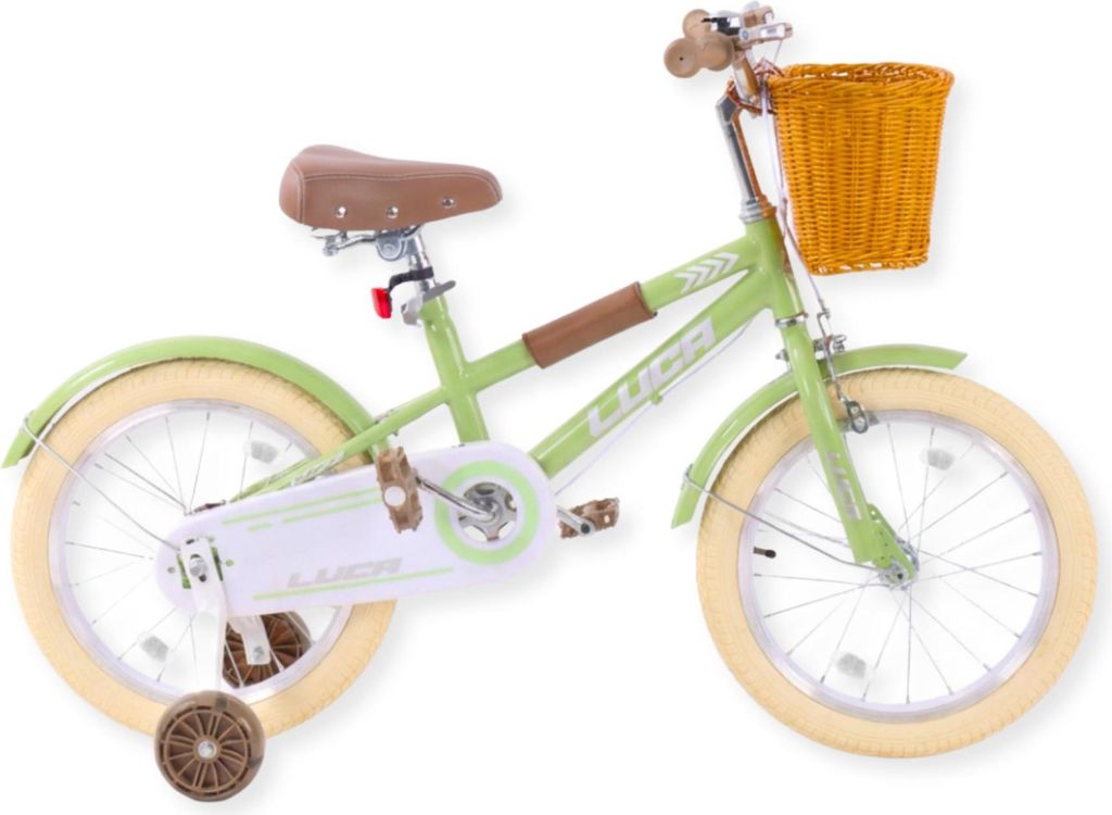 Buxibo - Kinderfahrrad für Jungen - Luca - 16 Zoll - Grün