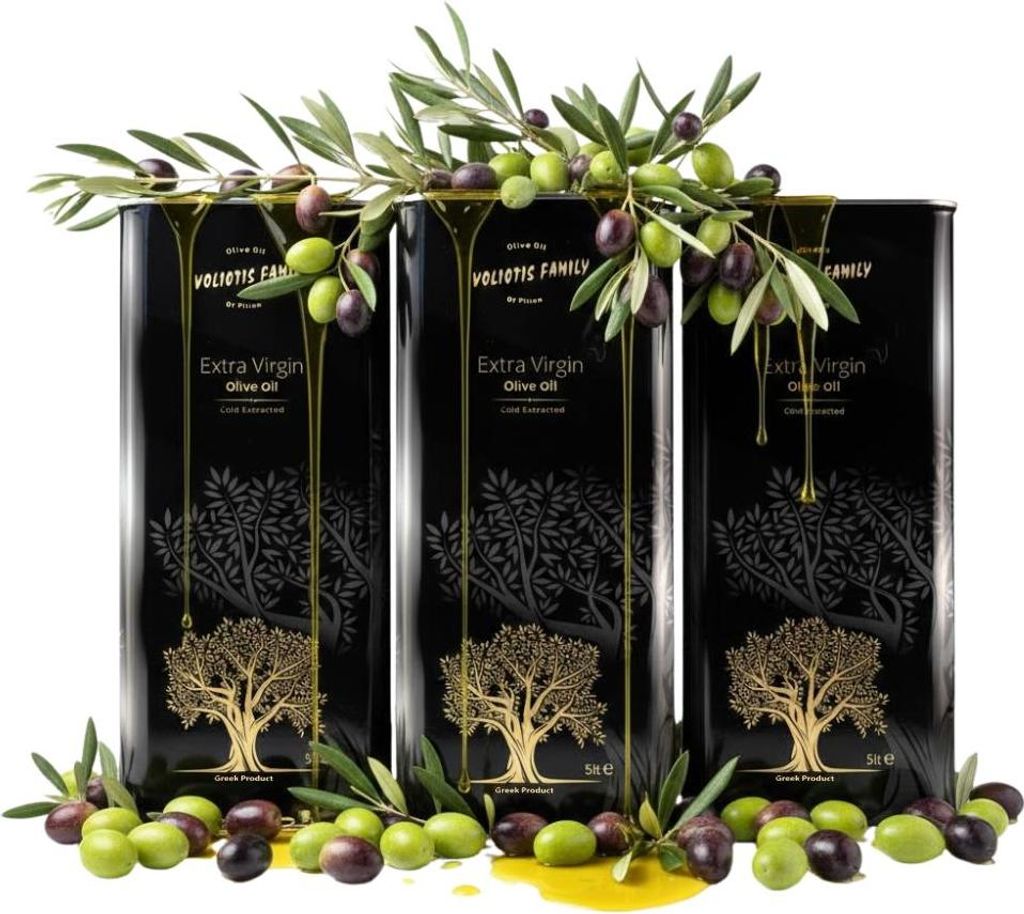 Olivenöle 3x5 L - Unfiltriert - Fruchtiger Geschmack - Produktbild 