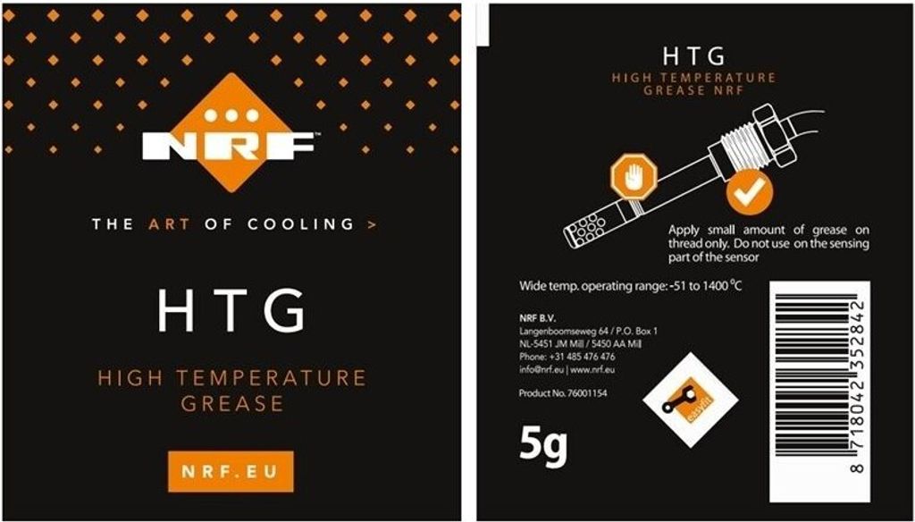 NRF 707345 - OE 55580026 Abgastemperatursensor für Trax, Malibu, Astra J, Corsa D (S07), Mokka X (J13)
