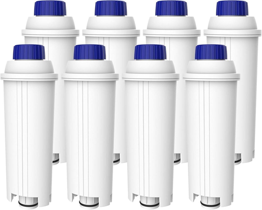 Waterdrop Filterkartuschen, Ersatz für De'Longhi Wasserfilter DLSC002, Kompatibel mit De'Longhi Magnifica S, Eletta Explorer(8)