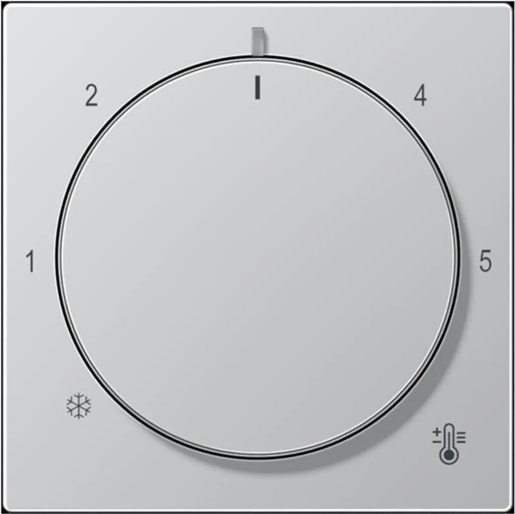 Plaque de Finition Jung A1749BFAL pour Thermostat d'Ambiance en Aluminium