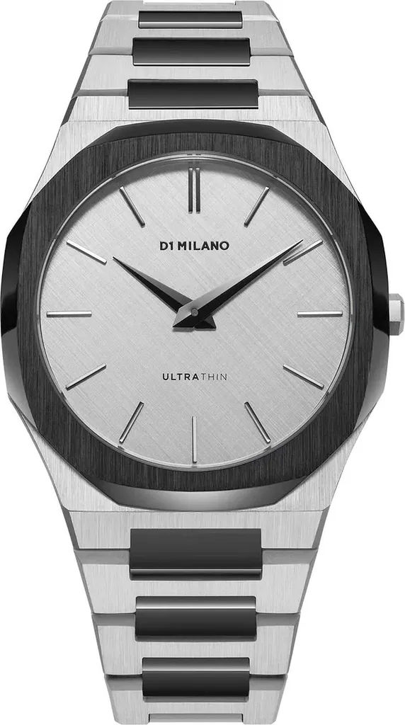 Montre unisexe en acier D1 Milano Ultra Thin cadran coloré