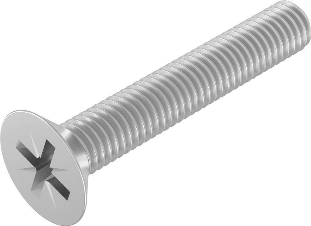 SECCARO Senkschraube M5 x 30 mm, Edelstahl V2A VA A2, DIN 965, Kreuzschlitz / PZ, Vollgewinde, 20 Stück