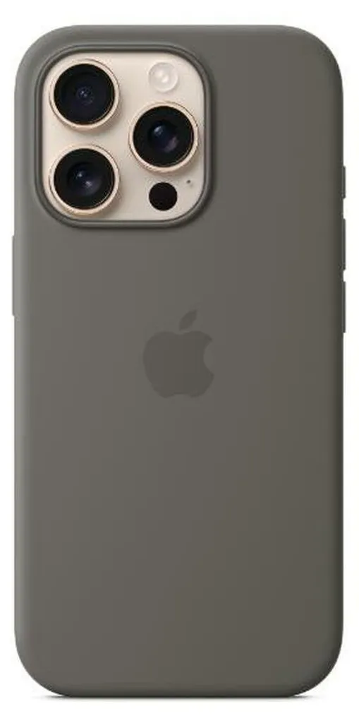 Apple Custodia MagSafe in silicone per iPhone 16 Pro Max - Grigio pietra
