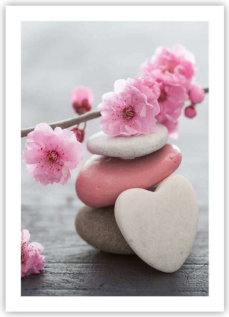 Poster - Poster ohne Rahmen - Yoga weiblich Blume Gesundheit - 50x70 cm - Wand Bild - Wanddeko - Wandbilder - Kunstposter - Wandposter - Bilder - K...
