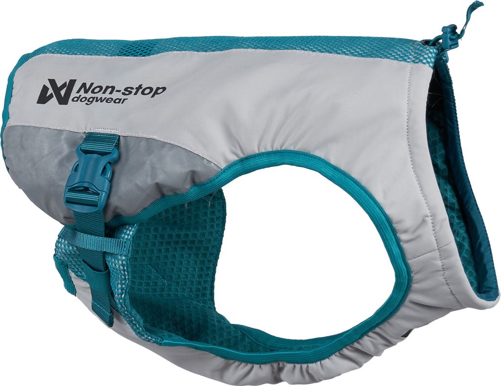 Non-stop dogwear Kühlweste Cooling Vest hellgrau/blau, Größe: S