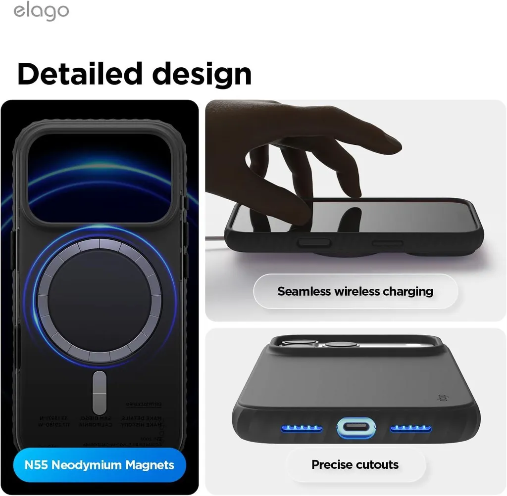 Protection iPhone 17 Pro Max MagSafe Elago Ridge Silicone Antichoc - 2