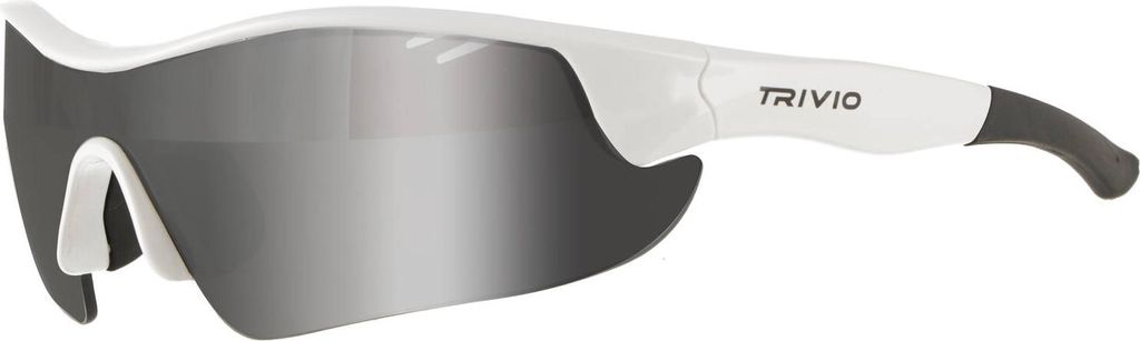 Trivio – Fahrradbrille Vento Nova, weiße Linse, schwarzer Spiegel