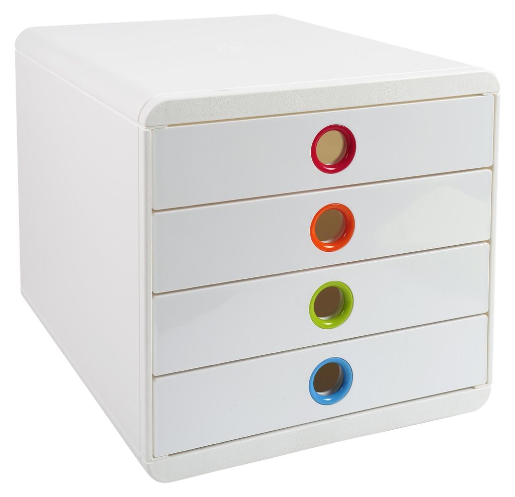 Exacompta Schubladenbox POP-BOX + 4 geschlossenen Laden, Produktbild 