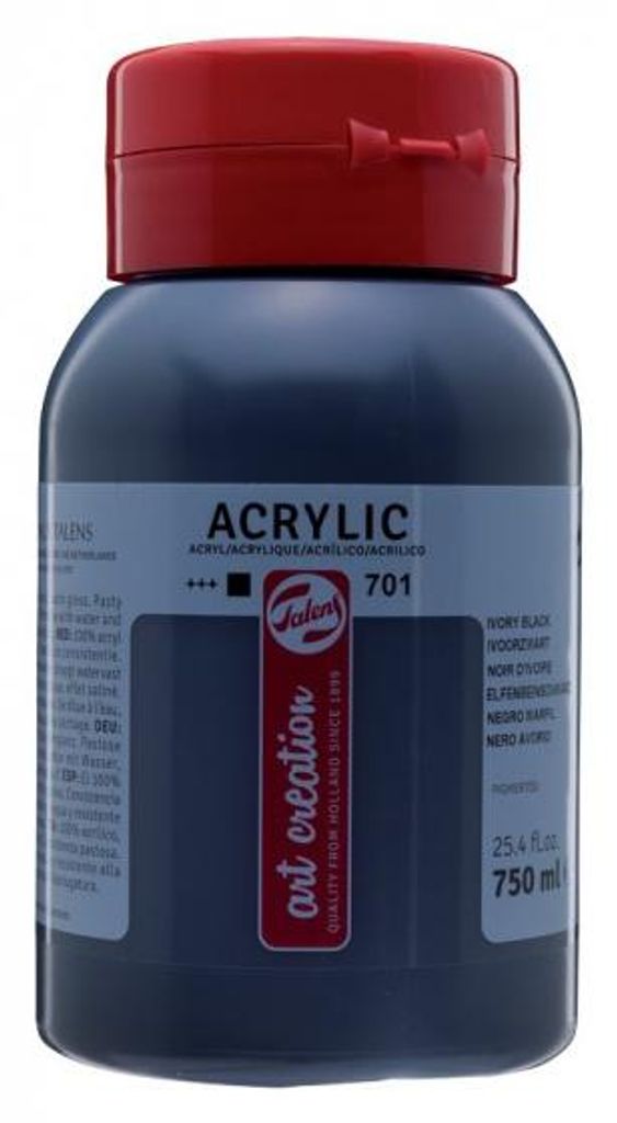 ROYAL TALENS Acrylfarbe ArtCreation, elfenbeinschwarz,750 Imagen del producto 