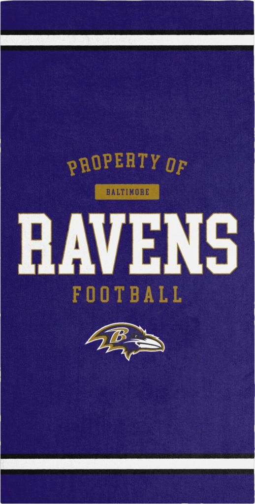 NFL Strandtuch PROPERTY OF Baltimore Ravens Football Produktbild 