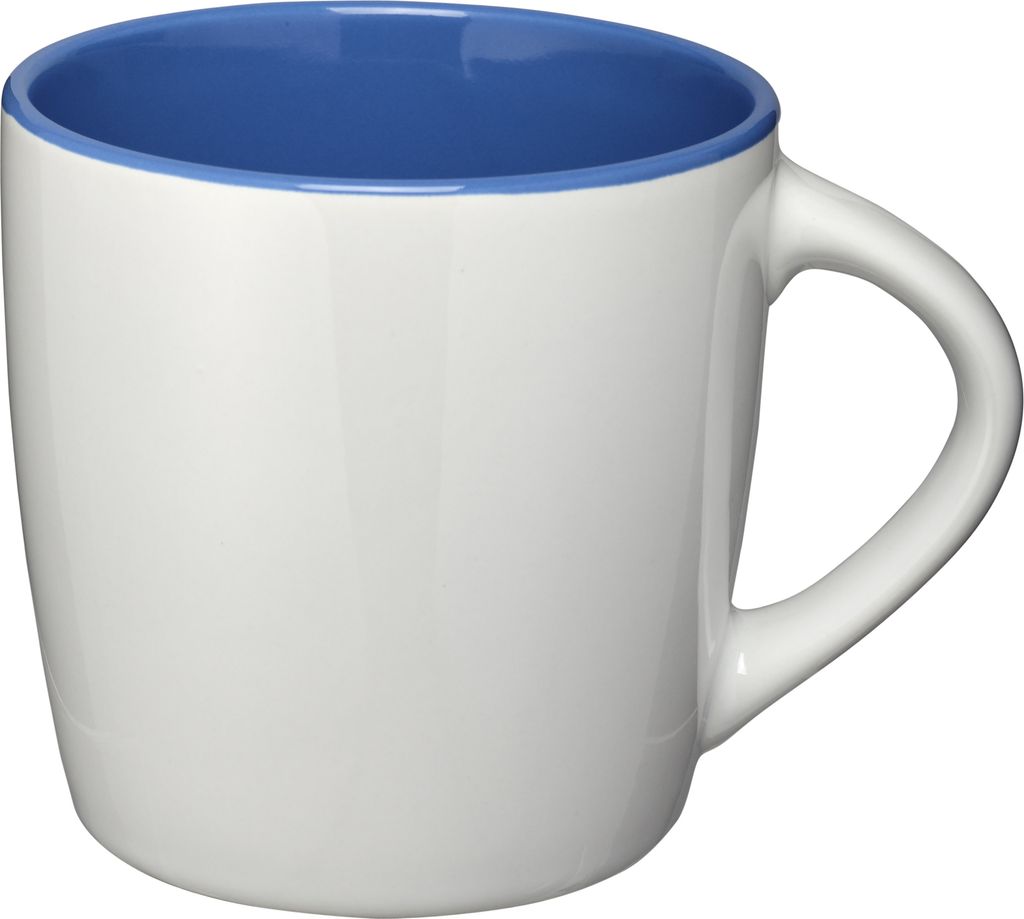 Bullet Keramiktasse Aztec PF244 (8,4 x 8,8 cm) (Weiß/Königsblau)
