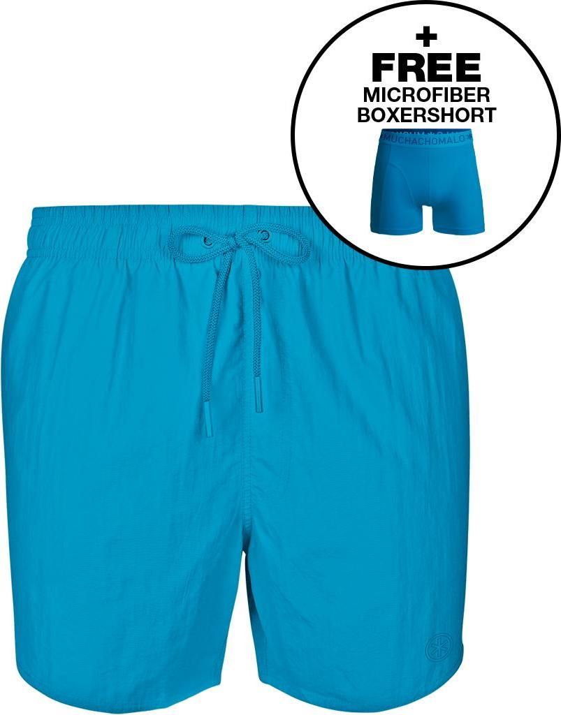 Muchachomalo Herren Badehose - 1 Stück - mit Mikrofaser Boxershort - SOLID2062-56 - M
