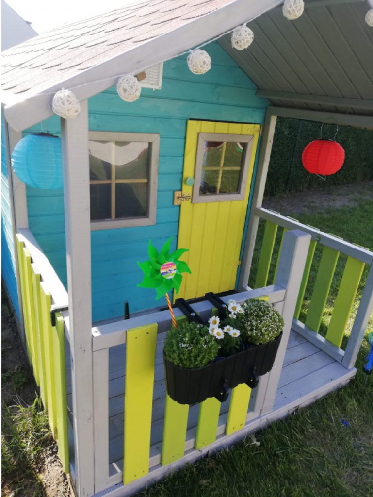 Holzgartenhaus Kinderspielhaus Spielhütte für Kinder