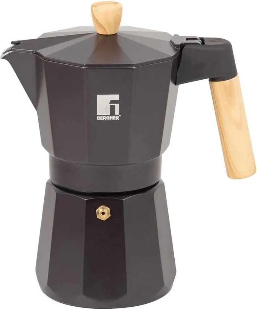 Bergner Kawiarka 300ml Induktion Anthrazit Espresso