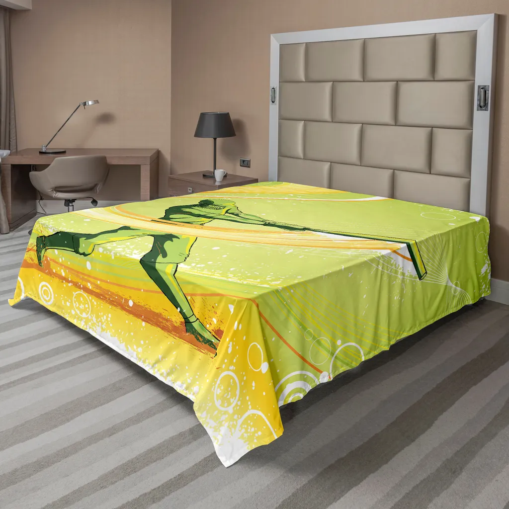 Lenzuolo Matrimoniale Baseball ABAKUHAUS 266x260 cm Microfibra Soft