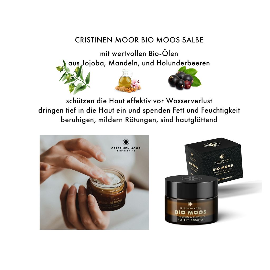 Bio Moossalbe, Bio Anti Aging Creme, mit Islndisch Moos
