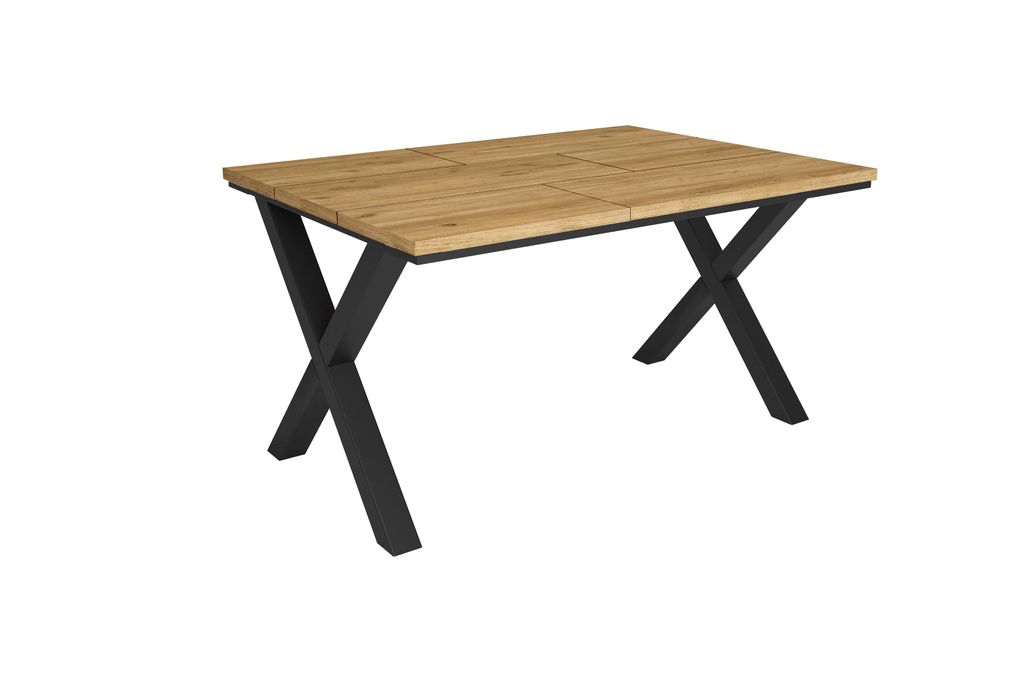 Esszimmertisch, 140x90x74cm, Für 6 Gäste, Stubentisch, Eiche