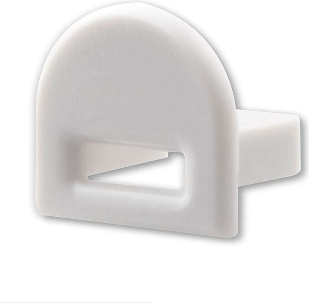 ISOLED Endkappe EC38 für SURF12 BORDERLESS FLAT mit COVER5, mit Kabeldurchführung