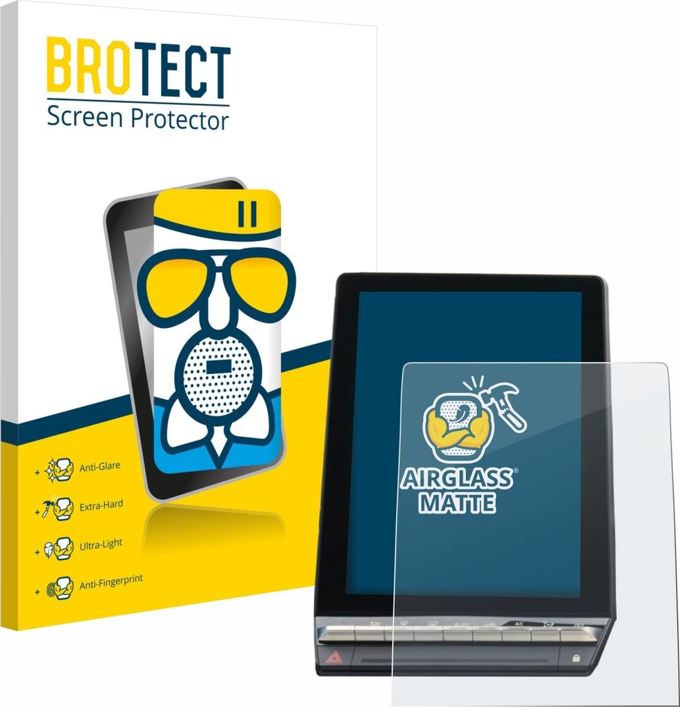 BROTECT Entspiegelungs Schutzglas für Renault Capture 2024 10,4" Schutzfolie Panzer Folie Glas Display Schutz matt
