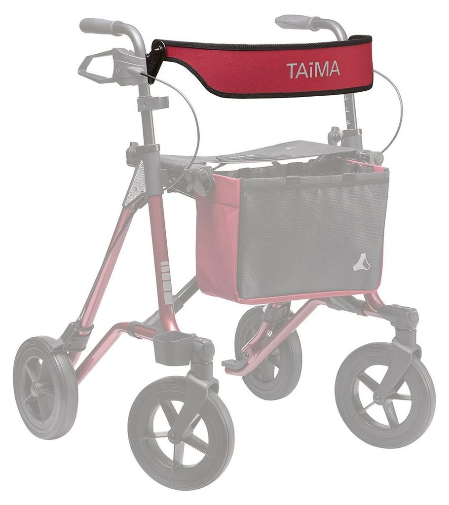 Rückengurt Farbe Amarena/Schwarz für Leichtgewicht-Rollator TAiMA VENTUM
