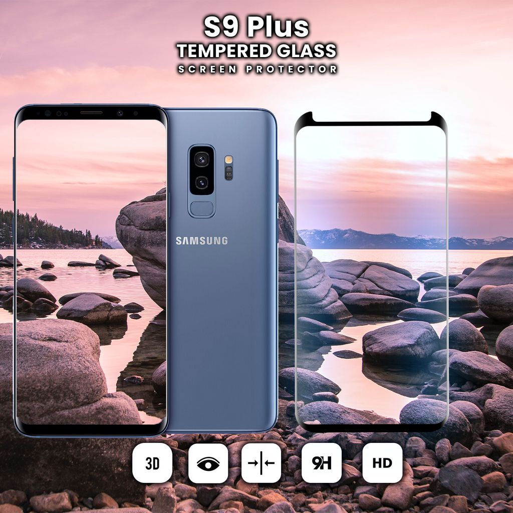 Samsung Galaxy S9 Plus – gehärtetes Glas 9H – 3D-Displayschutz in Superqualität
