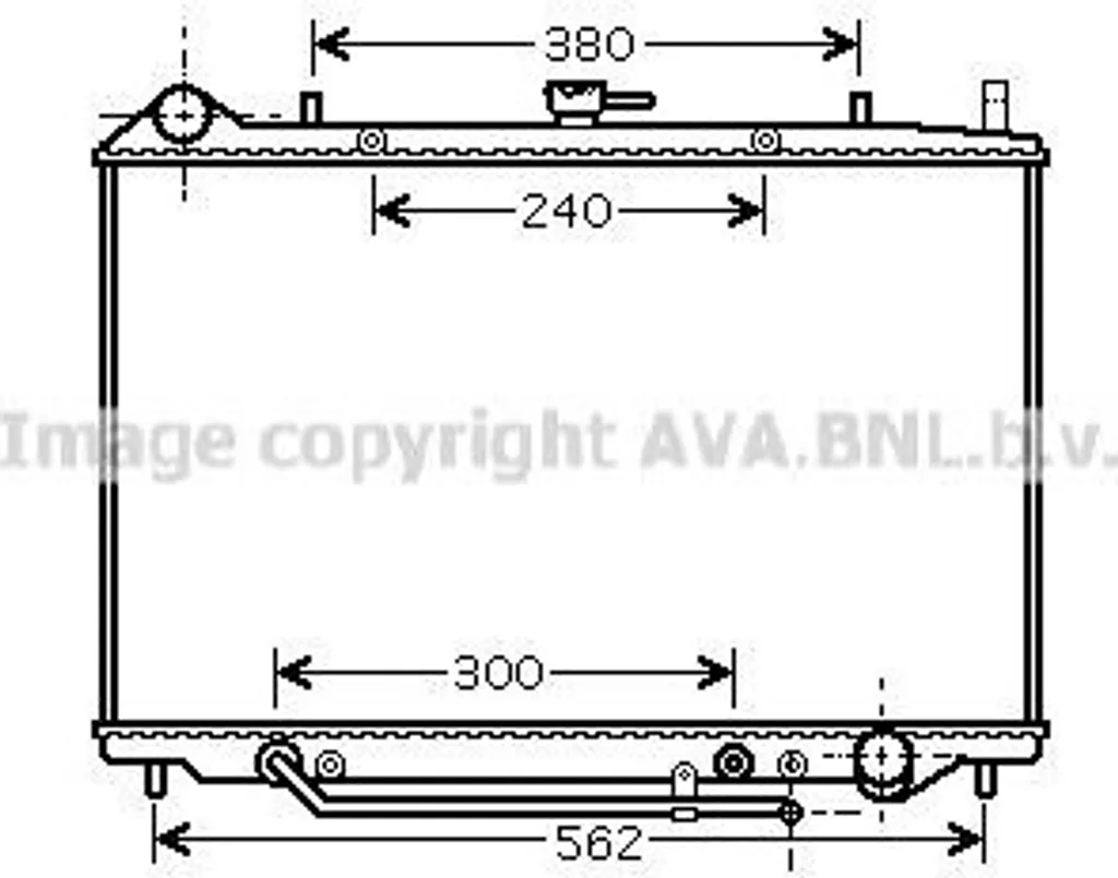Radiateur PRASCO OL2455 pour Frontera B U99 - OE 1302048 de Qualité