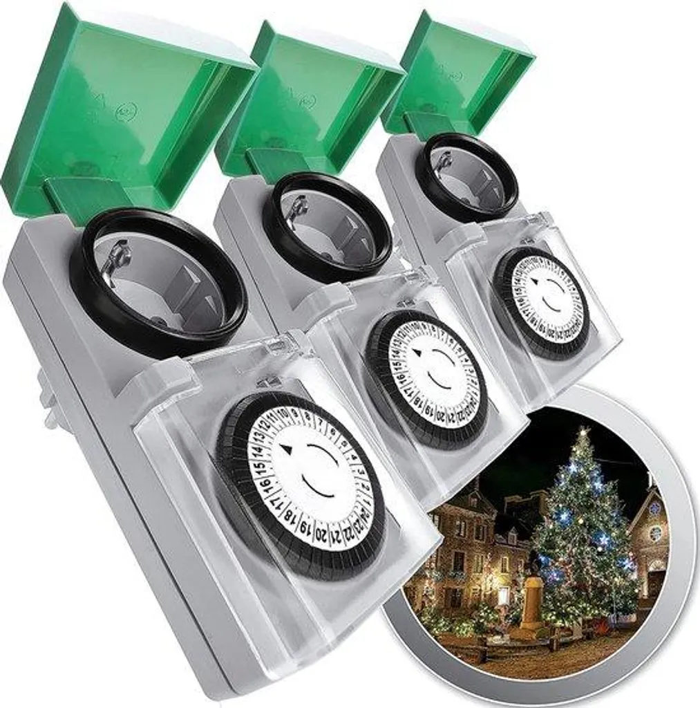 Minuterie d'intérieur pour prises allemandes type F - Programmateur 24h