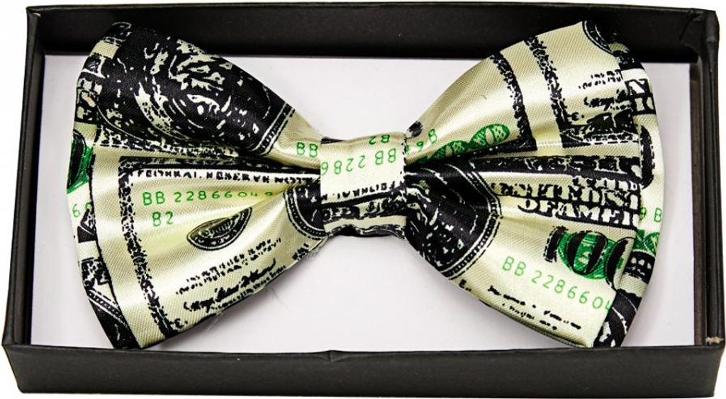 Dollar Fliege Deluxe als Kostüm Zubehör für Fasching & Produktbild 