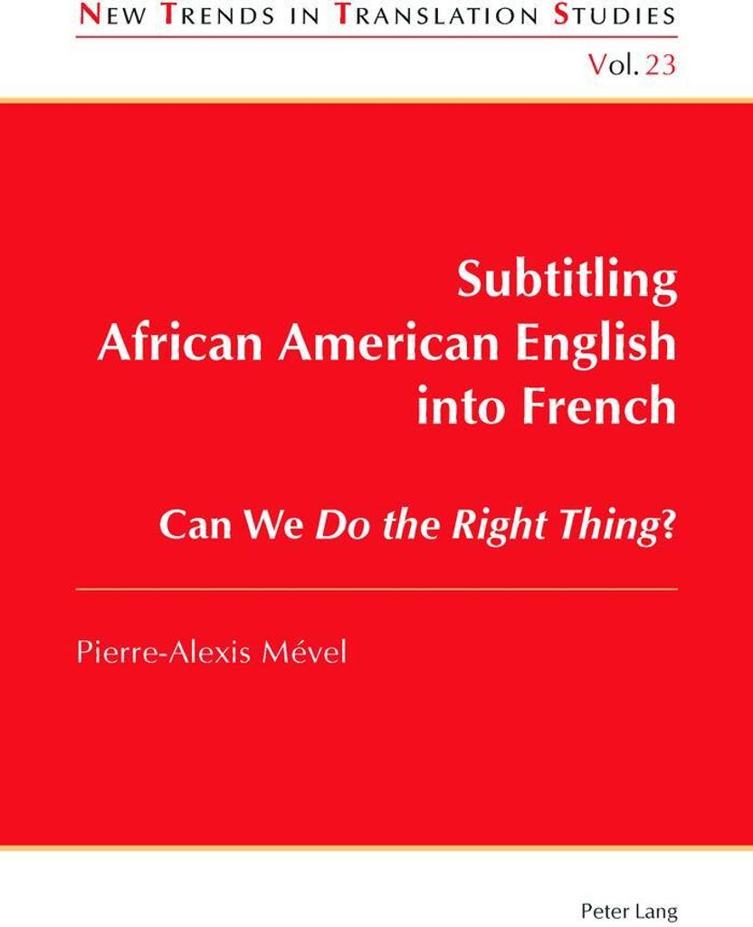 Subtitling African American English into French