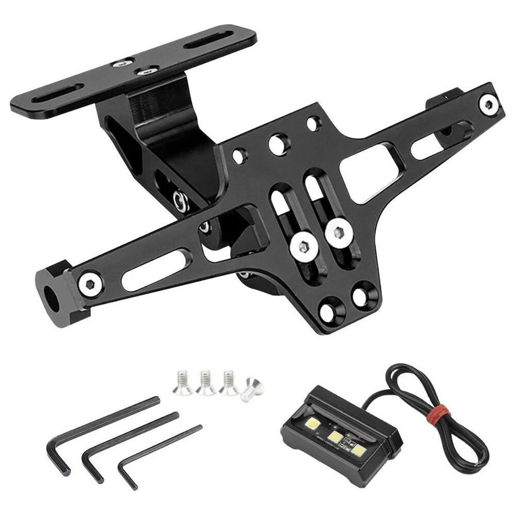 Universal Einstellbar Motorrad Kennzeichenhalter Produktbild 