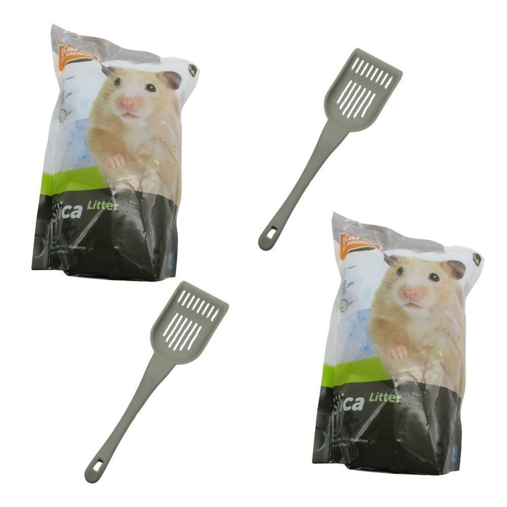 2er Set je 360g Kleintier Streu Silica Gel Nager Hamster Mäuse Meerschweinchen