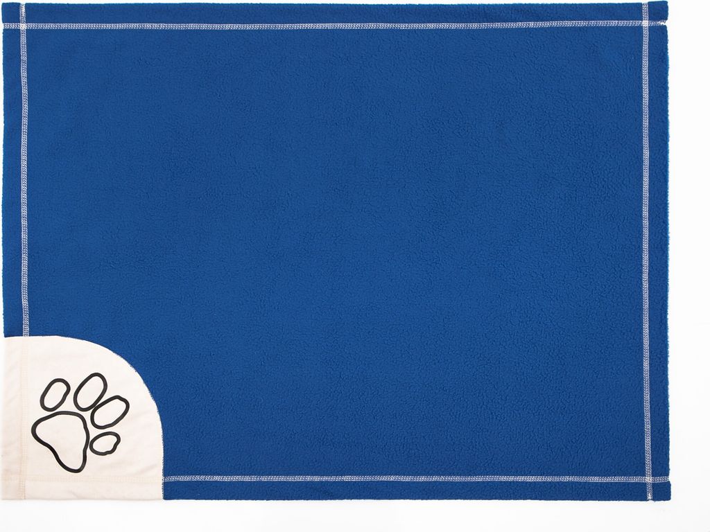 Hundedecke Decke Kuscheldecke für Hundebett Hundehütte Schlafdecke Schmusetuch Katzendecke Plaid Abdeckung Bedeckung 66 x 88 cm Blau