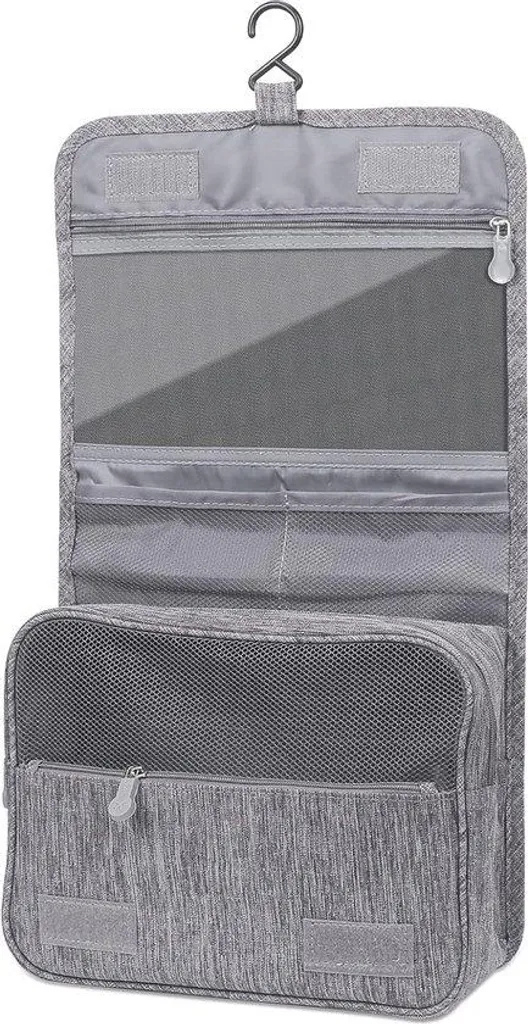 Trousse de toilette pliable anti-fuite, sac cosmétique compact