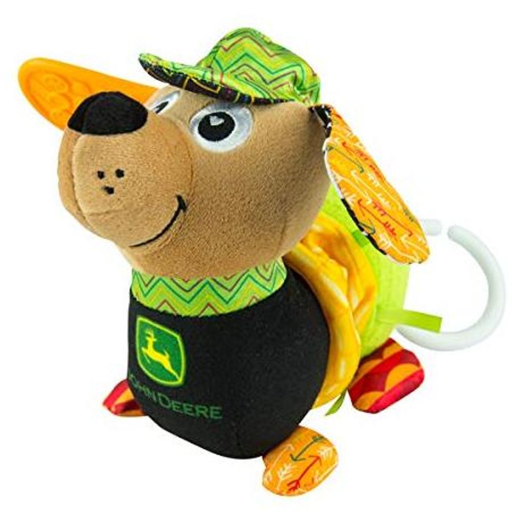 Lamaze Kuschelhund Clip & Go John Deere Babyspielzeug mehrfarbig
