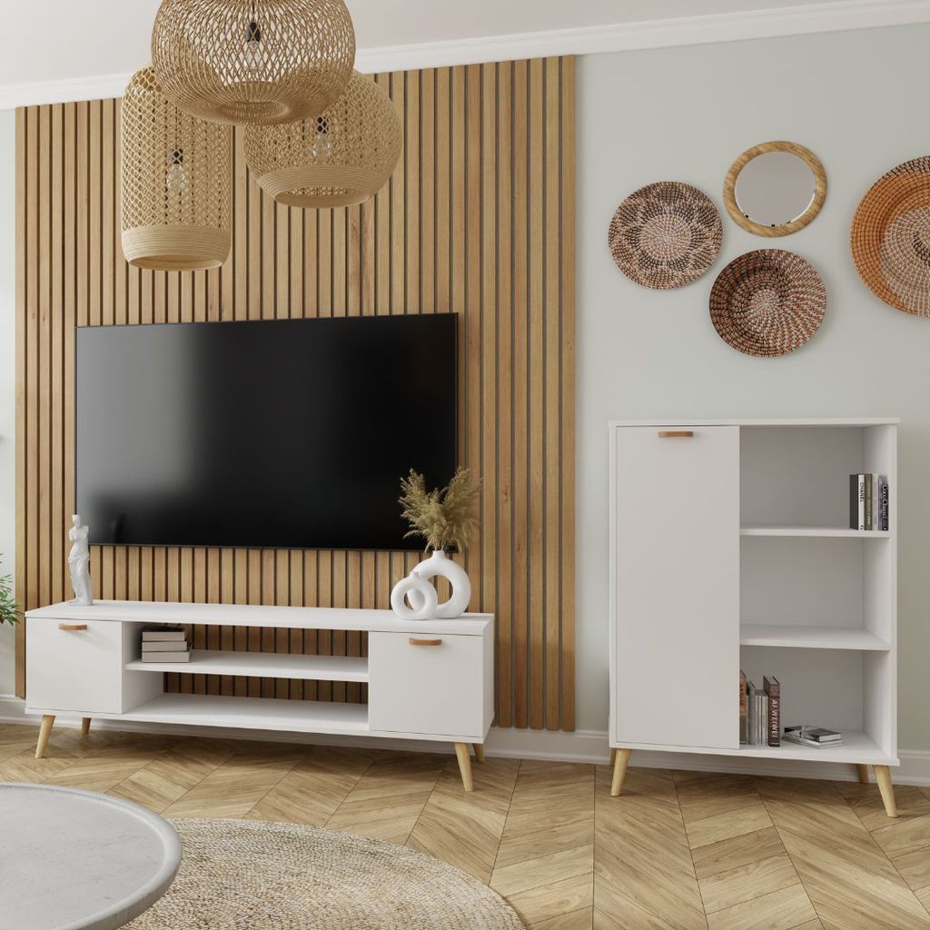 Bücherregal Fondi für das Wohnzimmer - Elegant und Vielseitig