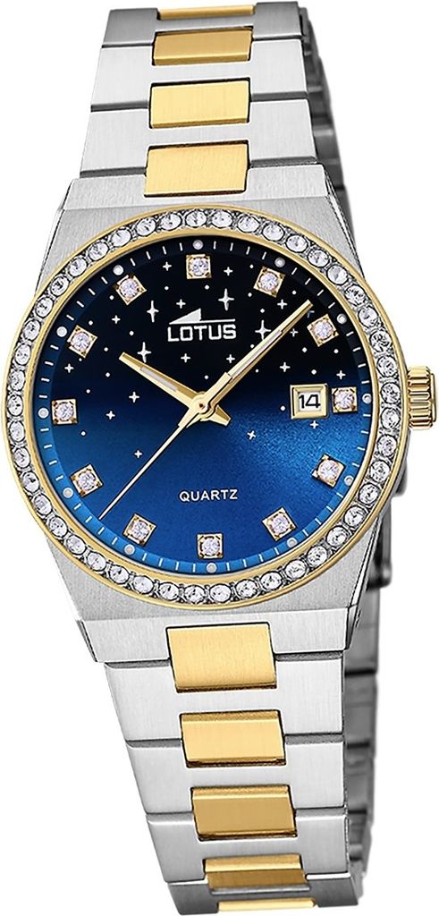 Lotus Edelstahl Damen Uhr Armbanduhr silbergold Elegant Classic D2UL18886/3