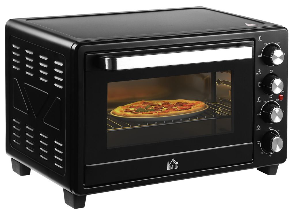 HOMCOM Mini Backofen 32L Mini Ofen mit Grillrost, Produktbild 