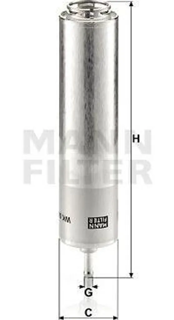 Filtre à essence MANN-FILTER WK 5001 compatible BMW E90 E91 E92 et E93