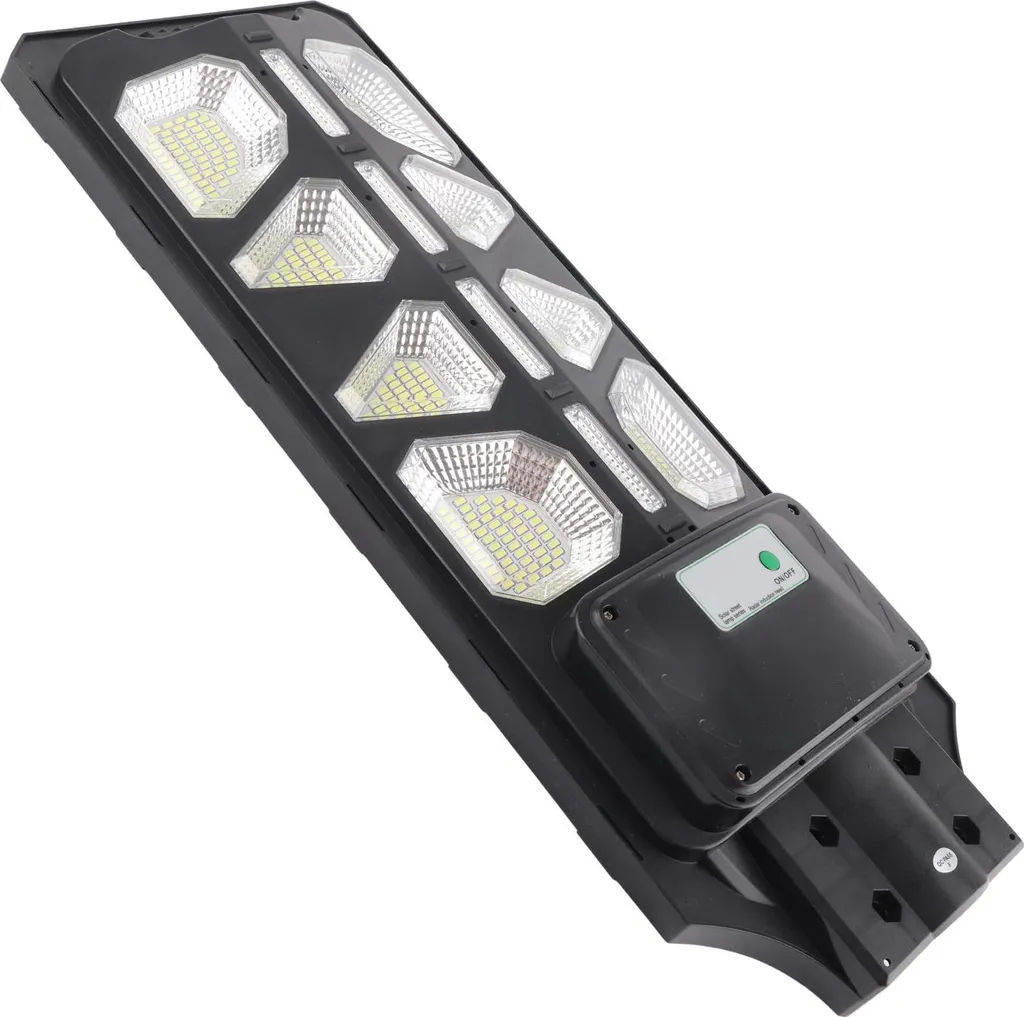Lampadaire solaire pour parking et cour 200W à détecteur de mouvement