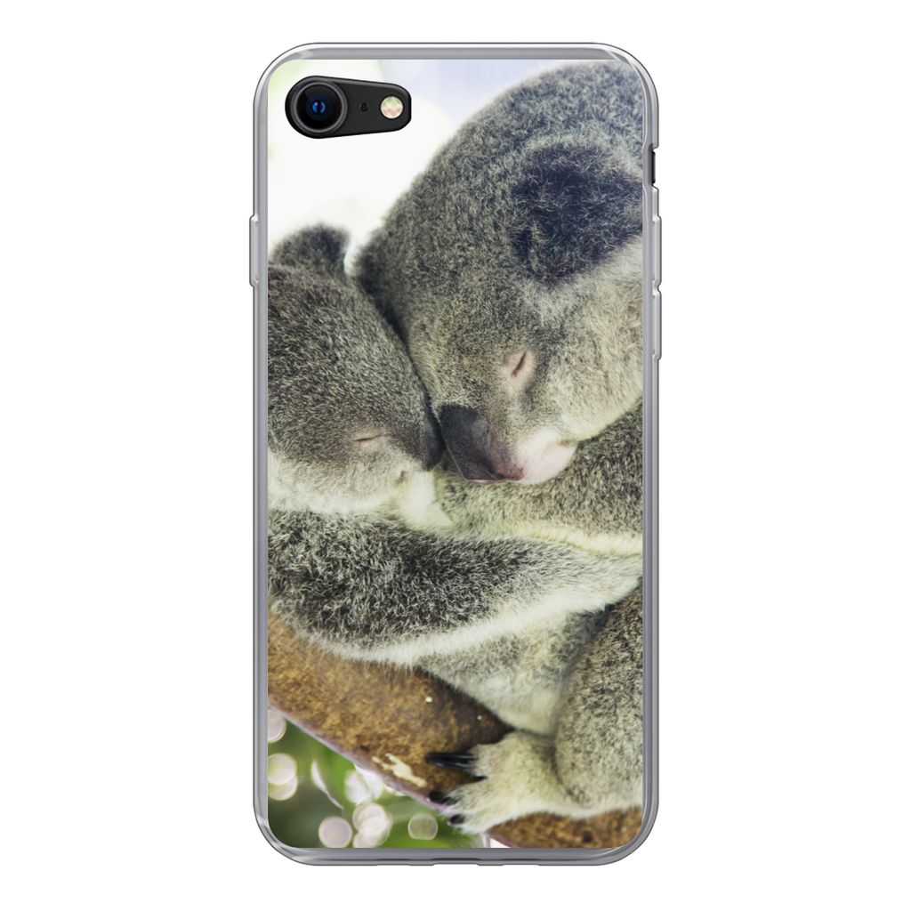 MuchoWow Handyhülle Schutzhülle Hülle für iPhone 7 Koalas - Plüschtier - Tiere - Kinder - Jungen - Mädchen Silikon Softcase Handy Hülle - ...