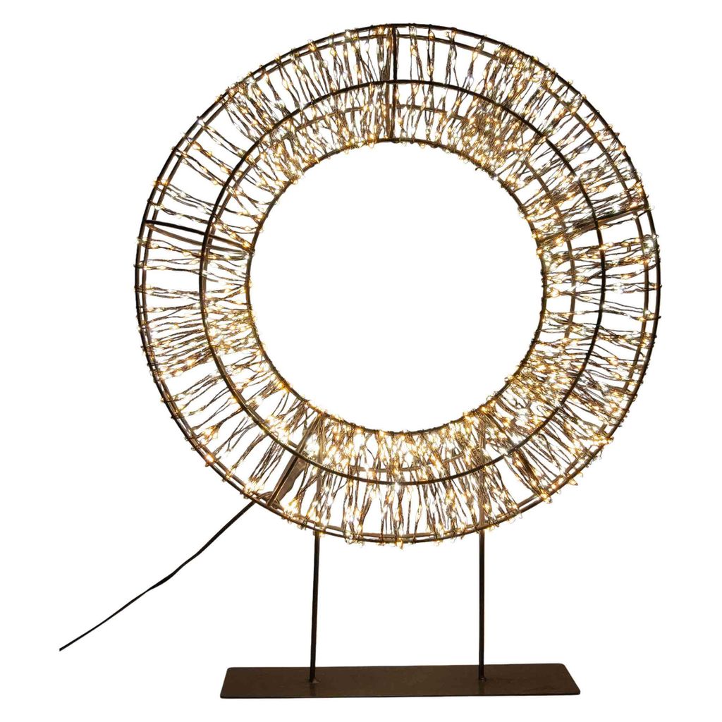 Anna's Collection LED Kranz für Innen und Außen 1200 LEDs Produktbild 