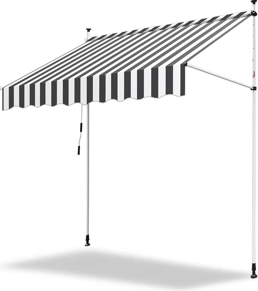 Clanmacy Tenda da Sole 150cm con Morsetti per Balcone e Veranda