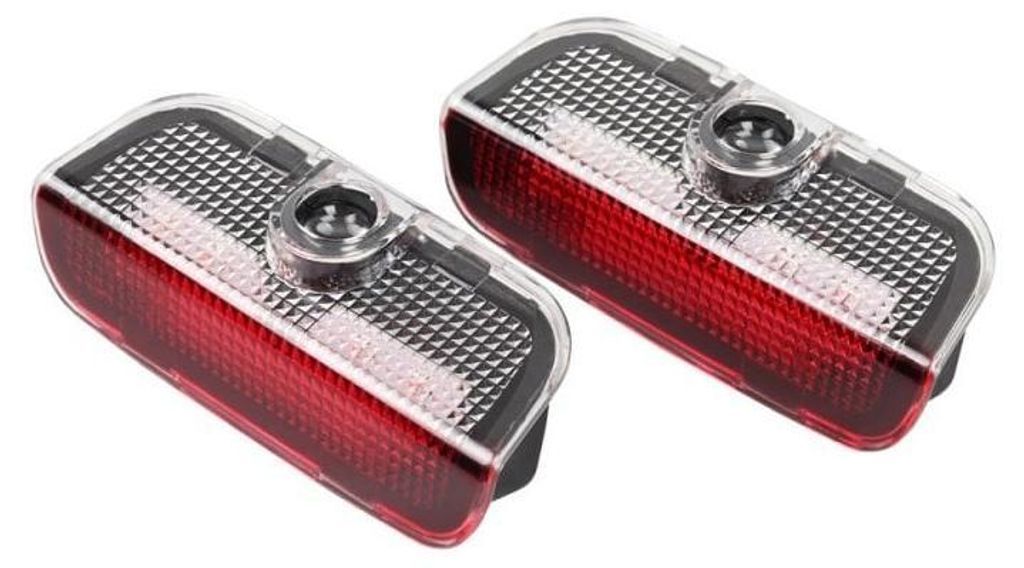 Set 2 Stück LED-Türschild-Emblem Logo für VW-Automarke Produktbild 