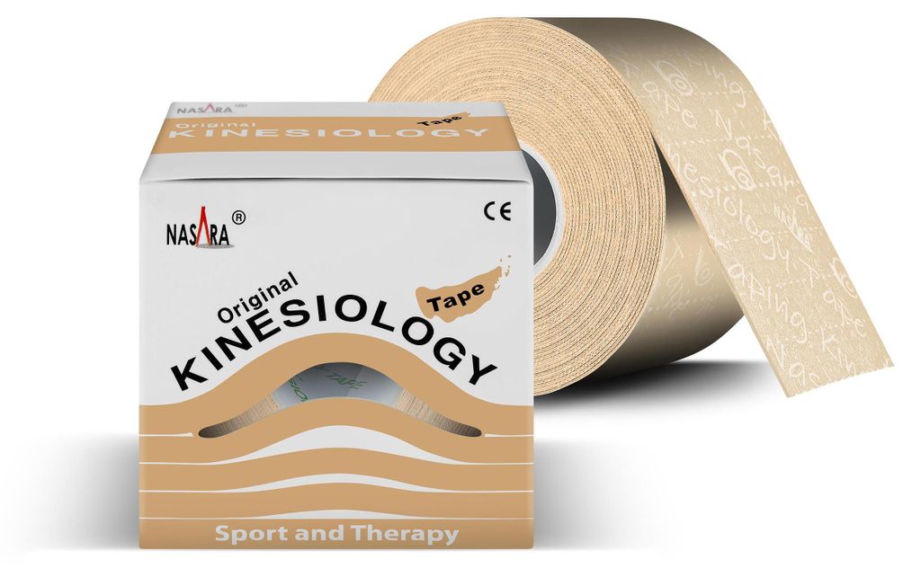 NASARA Kinesiologie Tape (5cm x 5m) in Beige / Natur / Produktbild 