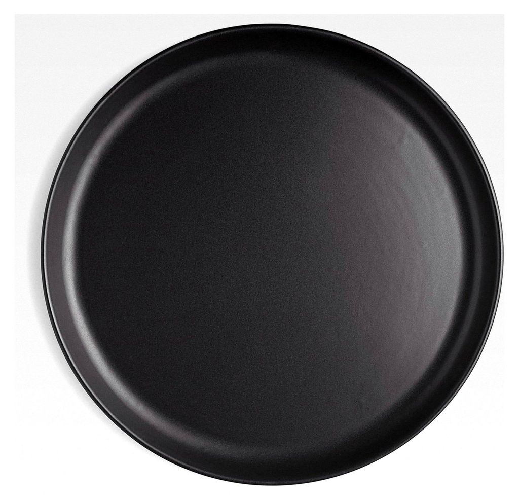 Nordic Kitchen Teller 25,4 cm | Mikrowellen- und spülmaschinenfest | Schwarzes Steingut für den täglichen Gebrauch | Dänisches Design und Funkt...