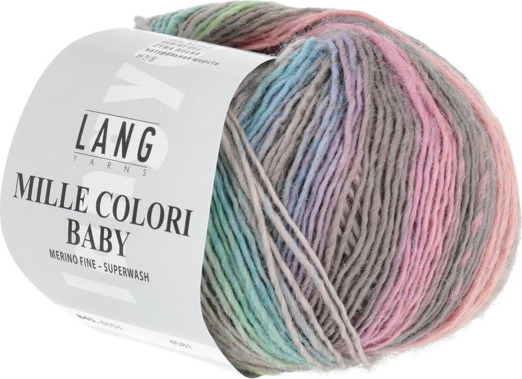 Lang Yarns - Mille Colori Baby 0151 grün rosa