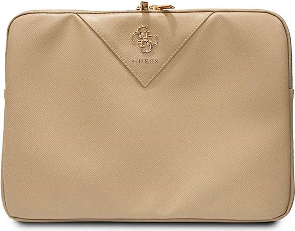 Guess Sleeve GUCS14ZPGSTEGD 14" gold Triangle 4G Schutzhülle