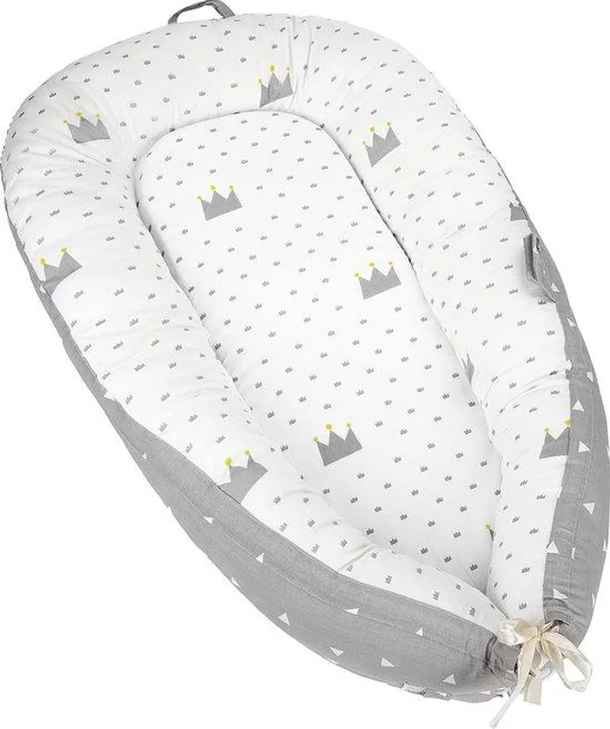 Nid pour bébé portable en tissu lavable avec bords rembourrés sécurisés