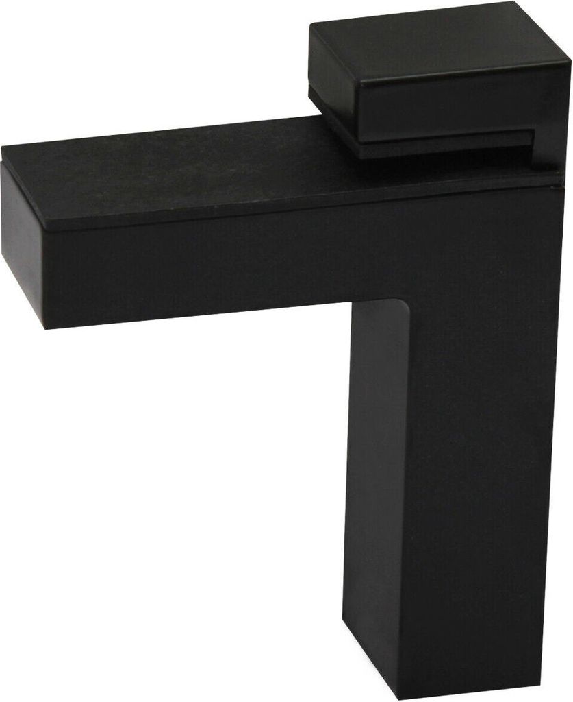 2x Regalhalter Regalträger Regal Aluminium Alu Chrom Glashalter Glas Design Schwarz groß